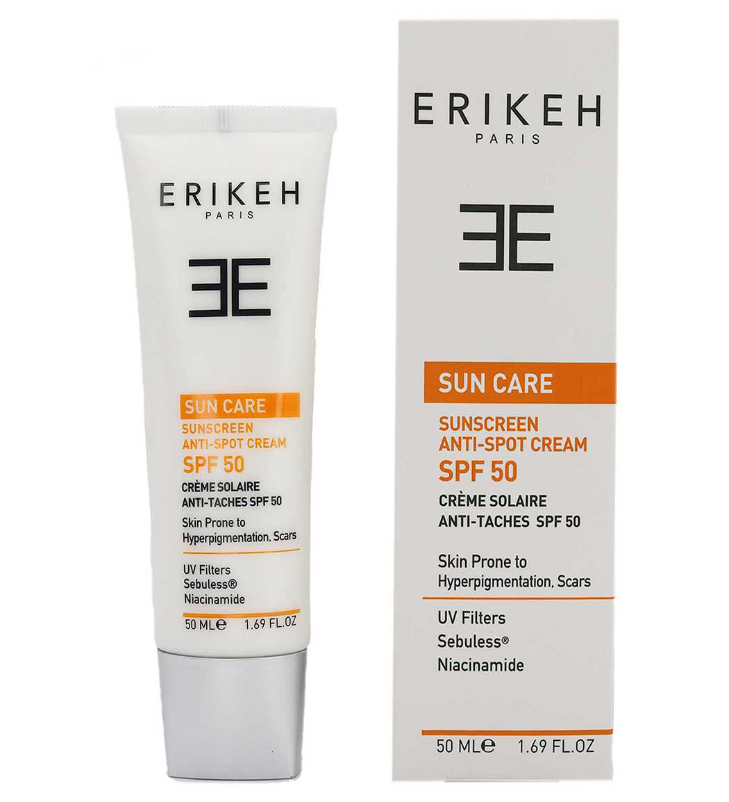 کرم ضد آفتاب SPF 50 نرمال بی رنگ اریکه