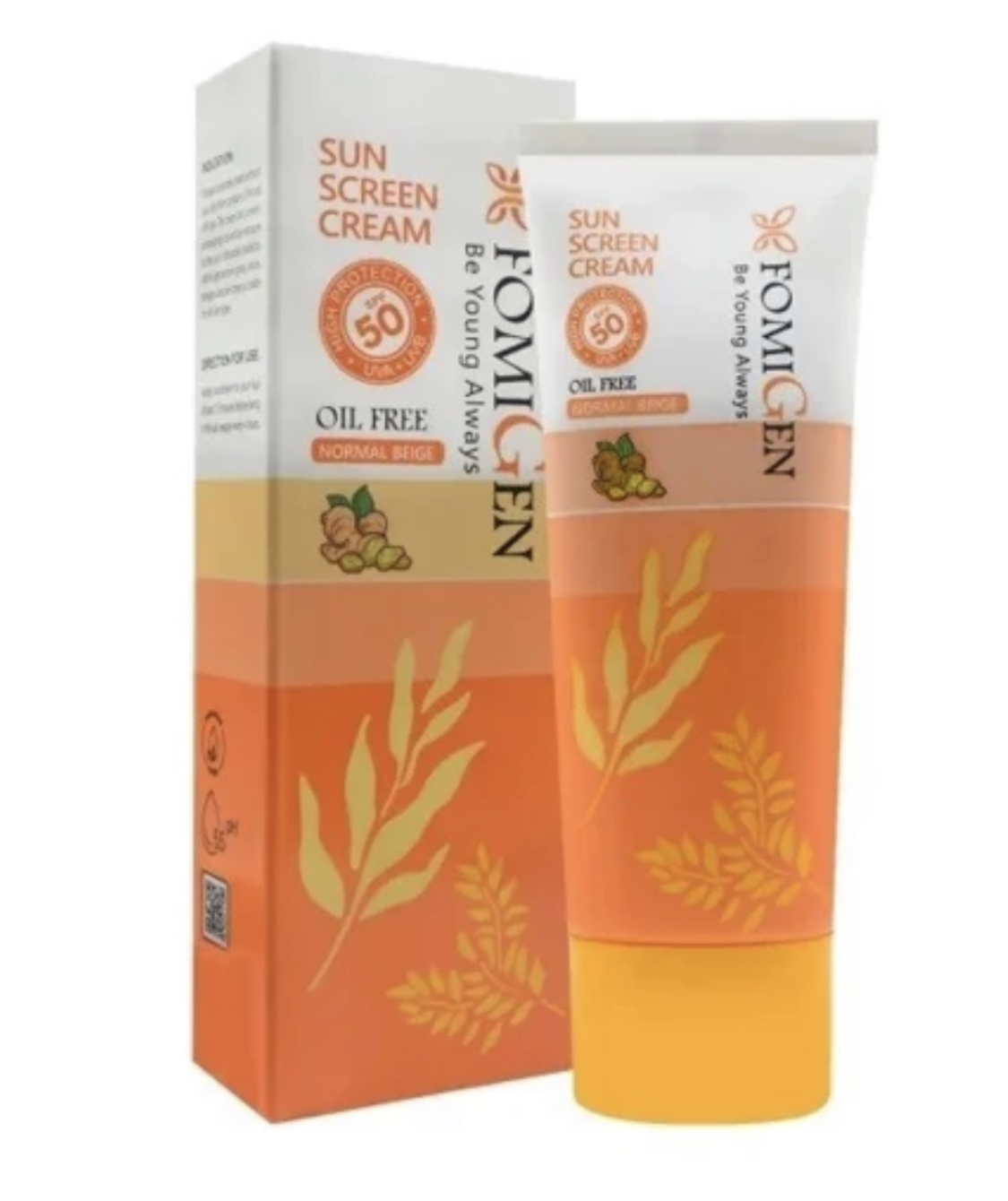 کرم ضد آفتاب رنگی بژ نرمال SPF50فومیژن