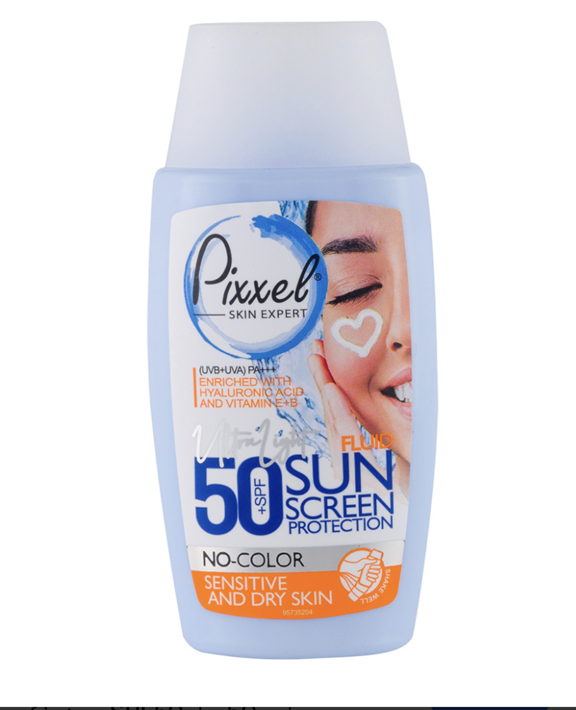کرم ضد آفتاب بدون رنگ پیکسل مناسب پوست های خشک نرمالو حساس با SPF50