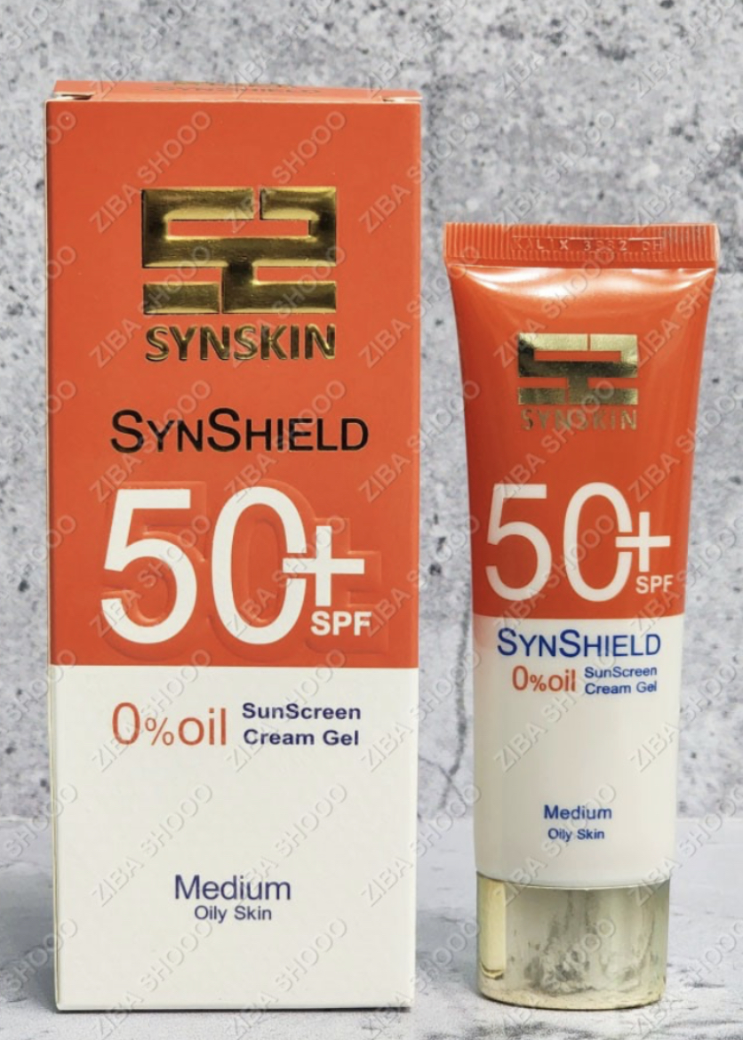 کرم ژل ضد آفتاب رنگی  با SPF50ساین اسکین